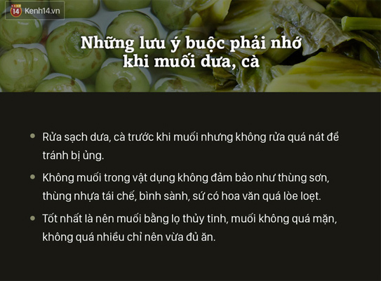 Ăn dưa muối gây ung thư: điều này chỉ xảy ra khi chúng ta không biết cách ăn - ảnh 9